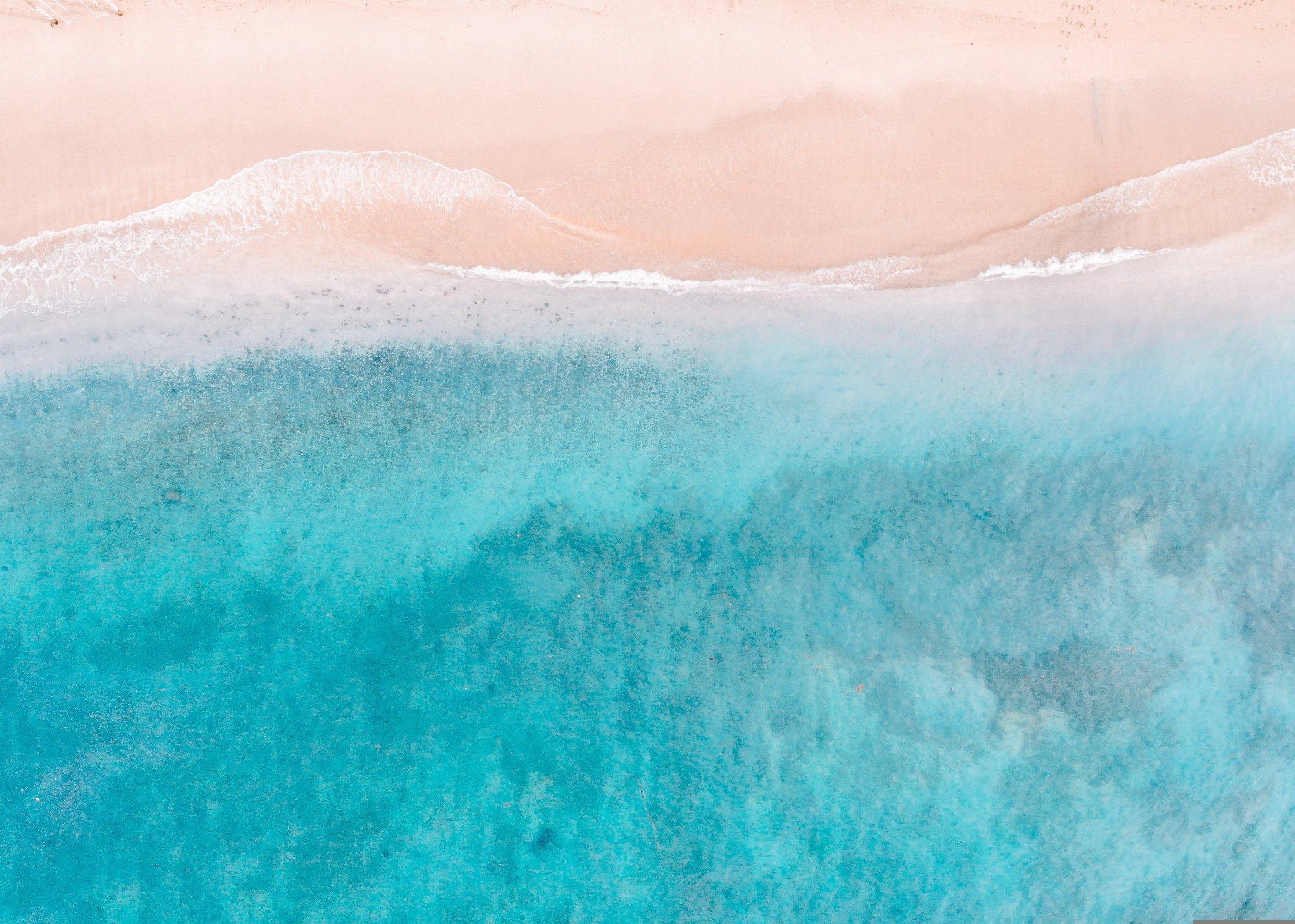 Calm aerial beach